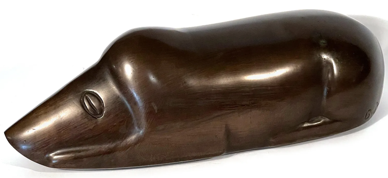 A signed Bufano mole sculpture made $6,500 plus the buyer’s premium in April 2022. Image courtesy of San Rafael Auction Gallery and LiveAuctioneers.