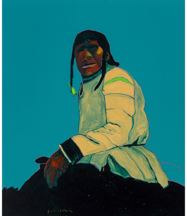 Fritz Scholder, ‘Dartmouth Portrait #16,’ estimated at $25,000-$35,000. Heritage Auctions, HA.com