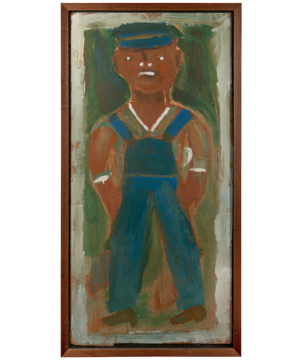 Jimmy Lee Sudduth, ‘Mud Portrait,’ estimated at $1,500-$3,000 
