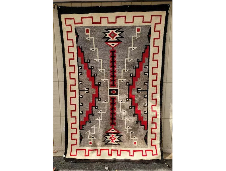  Circa-1930s Navajo rug, estimated at $2,600-$3,000