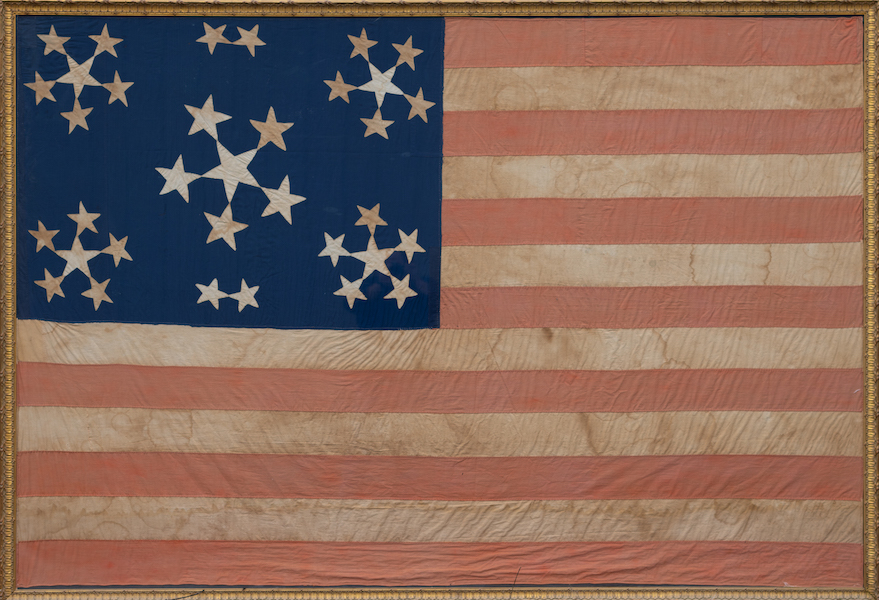 Civil War-period 34-star American National flag, estimated at $5,000-$8,000