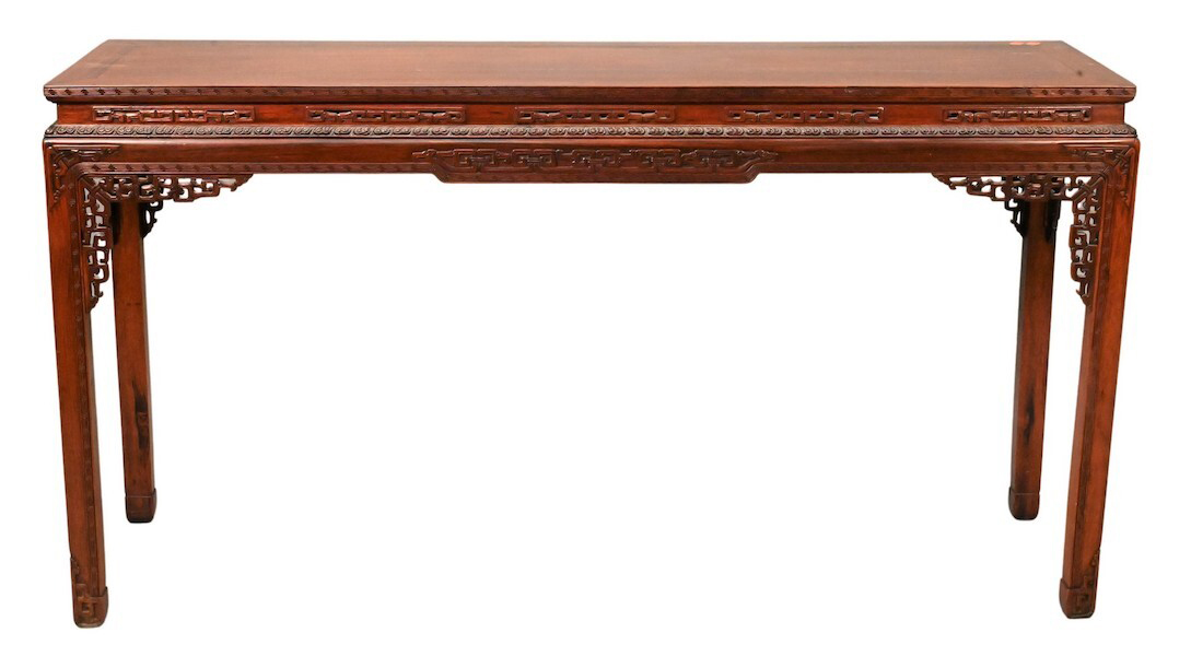 Chinese hardwood altar table, $10,800