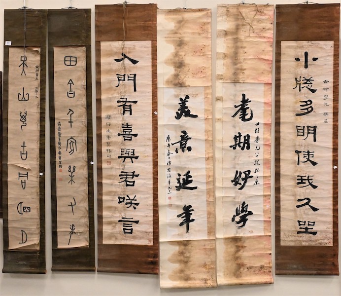 Group of 13 Chinese scrolls, $16,250