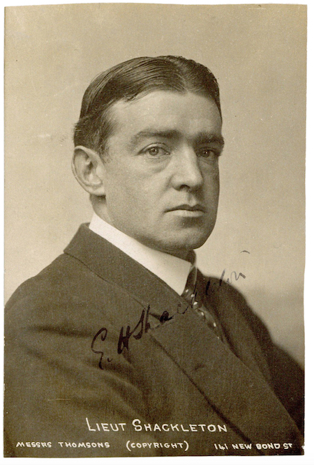 Photograph postcard signed by Ernest Shackleton, $16,800