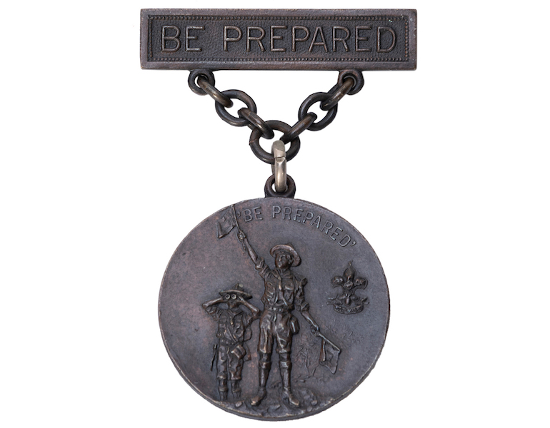 Medal given to Boy Scout Fred C. Reed in recognition of his assistance during the 1913 Woman Suffrage Parade, estimated at $2,000-$4,000