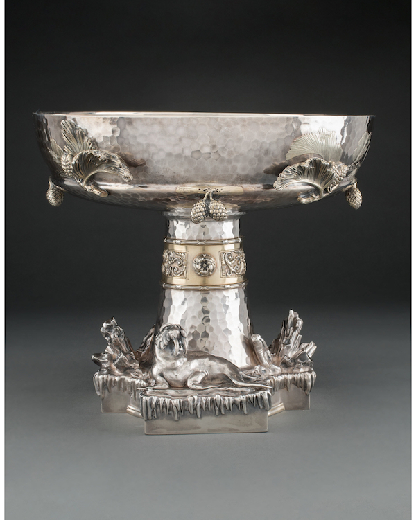1877 Tiffany & Co silver walrus ice bowl, $51,250. Image courtesy of Heritage Auctions