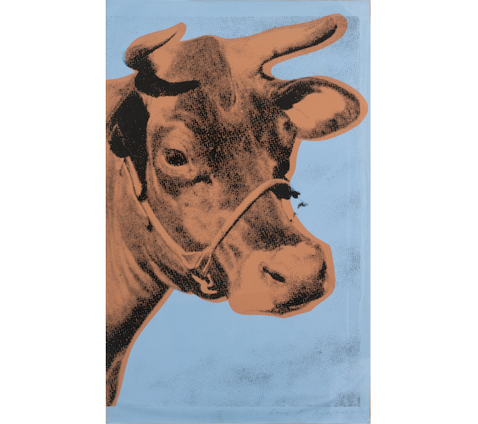 Andy Warhol, ‘Cow,’ estimated at $8,000-$12,000