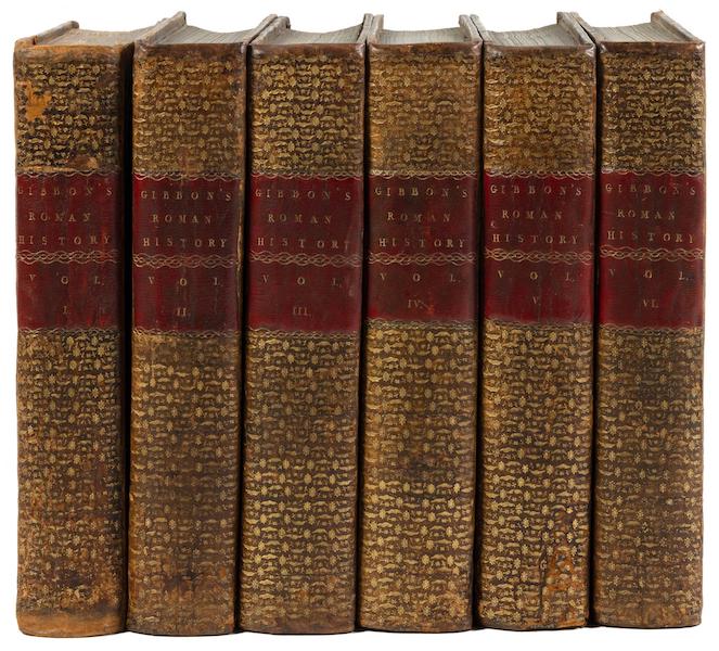 ‘The History of the Decline and Fall of the Roman Empire’ by Edward Gibbon, estimated at $30,000-$50,000