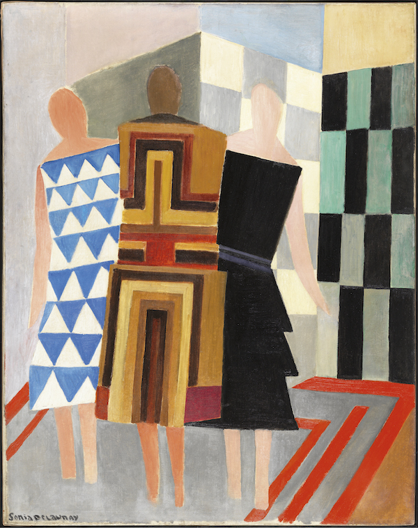 Sonia Delaunay, ‘Simultaneous Dresses (Three Women, Forms, Colours),’ 1925. Oil on canvas, 146 by 114cm. Museo Nacional Thyssen-Bornemisza, Madrid. © Pracusa S.A.