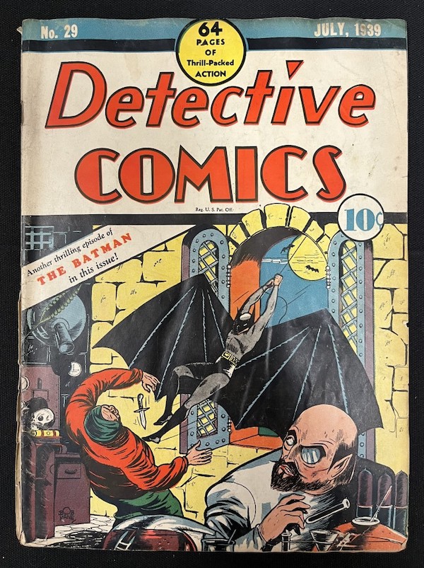 Copy of Detective Comics #29 from 1939, $46,800