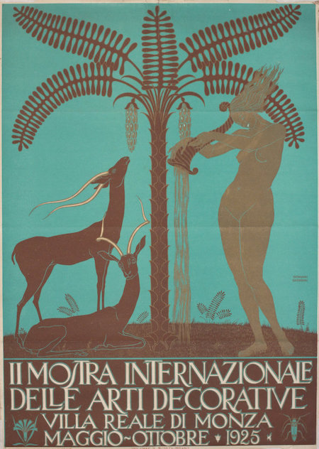 Giovanni Guirrini poster for the 1925 International Exhibition of Decorative Arts, estimated at £600-£800 