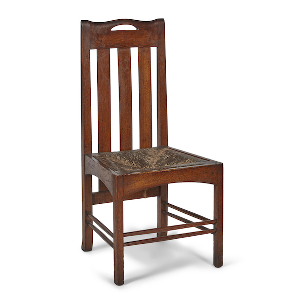 Charles Rennie Mackintosh ladderback chair, £32,700. Image courtesy of Lyon & Turnbull