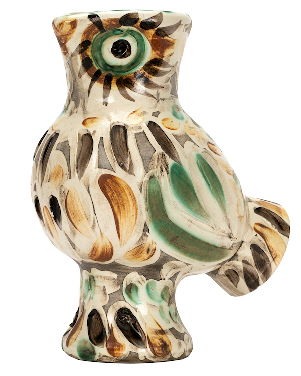 Pablo Picasso, ‘Chouette (Wood Owl),’ estimated at $12,000-$18,000