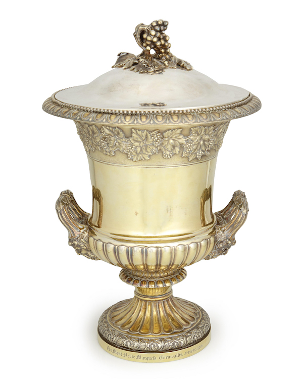 Paul Storr Ascot Cup silver racing trophy, estimated at $30,000-$50,000