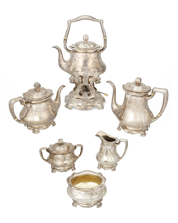 Gorham Martele five-piece tea set, estimated at $15,000-$20,000