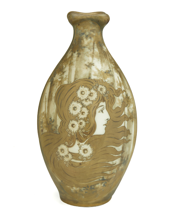 Riessner, Stellmacher & Kessel Amphora Austrian Art Nouveau vase, estimated at $1,000-$1,500 