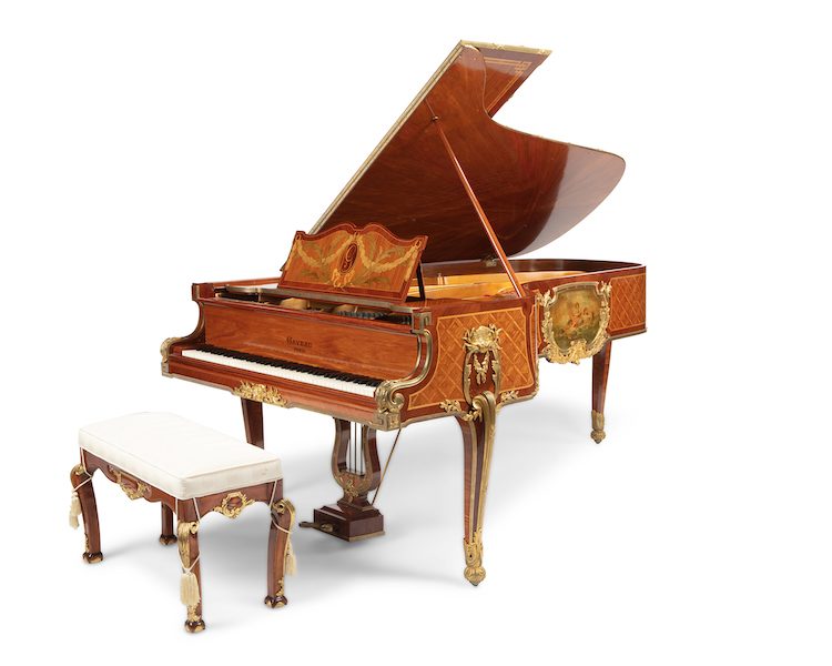 French grand piano, credited to Gaveau et Cie Louis Birarello, estimated at $30,000-$50,000