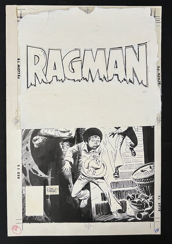 Original cover art for issue #3 of Ragman by Joe Kubert, $20,400