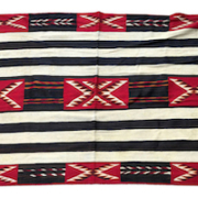 Circa-1900 red mesa chief pattern rug, $4,000