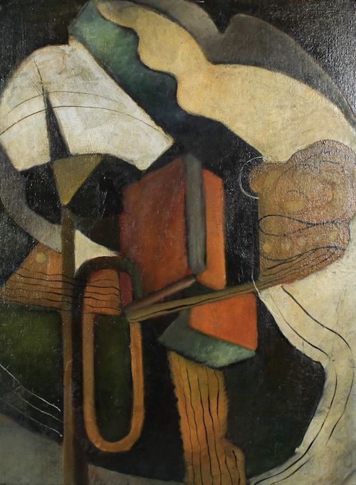  Cubist still life, attributed to Leo (Lior) Roth, $5,355