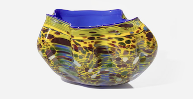 One from a group of four Dale Chihuly Macchia vessels, estimated at $8,000-$12,000