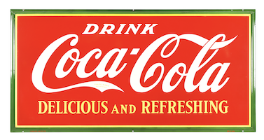 Huge 1938 Coca-Cola sign added fizz to Miller &#038; Miller auction