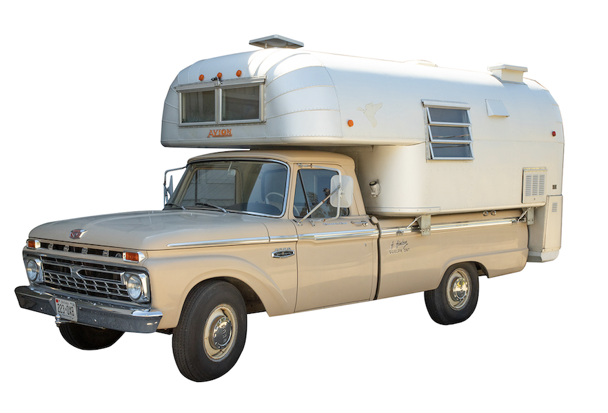Single-family owned 1966 Ford Ranger 250 Custom Cab Camper Special pick-up truck with Avion camper, CA$82,600