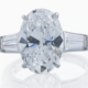 Tiffany & Co. platinum ring with GIA-certified 5.13-carat oval cut diamond, estimated at $160,000-$250,000