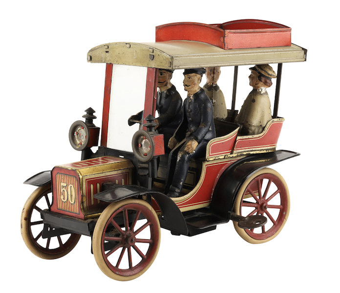 French 1910s Georges Carette & Co. #50 lithographed tin toy car, estimated at CA$2,500-$3,500