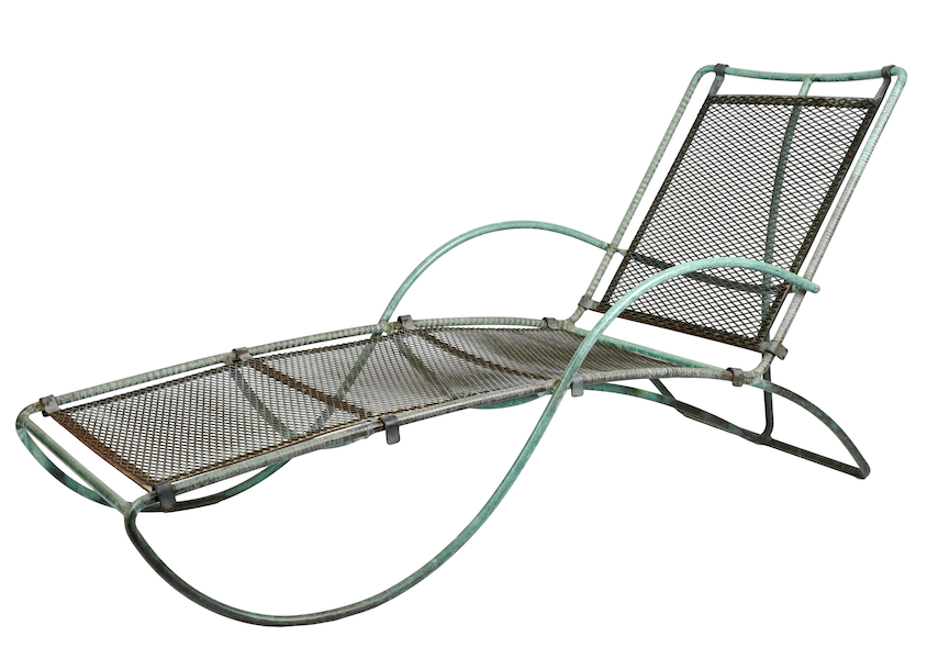 Walter Lamb chaise lounge, estimated at $2,000-$3,000