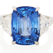 Ceylon sapphire and diamond ring, estimated at $30,000-$40,000