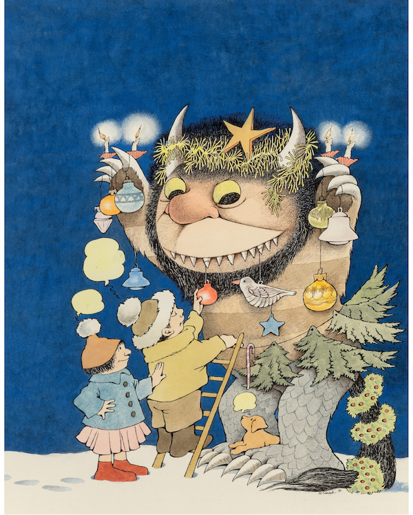 Maurice Sendak art for a 1976 Rolling Stone cover, $120,000. Image courtesy of Heritage Auctions