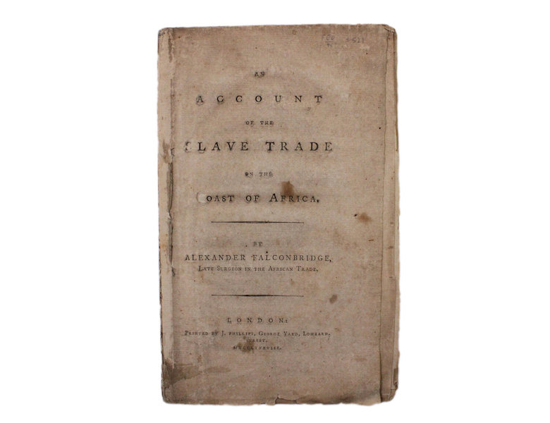 ‘An Account of the Slave Trade on the Coast of Africa’ by A. Falconbridge, estimated at $2,000-$3,000