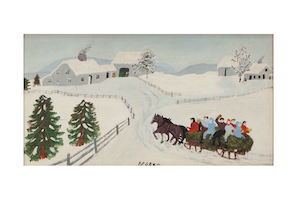 Grandma Moses went dashing through the snow at Dallas Auction Gallery