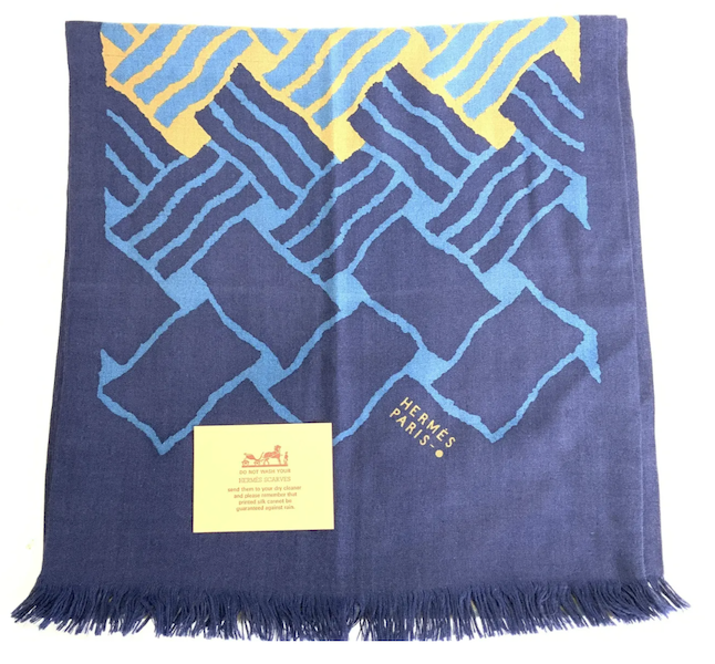 Hermes Paris cashmere and silk shawl, estimated at $200-$2,000