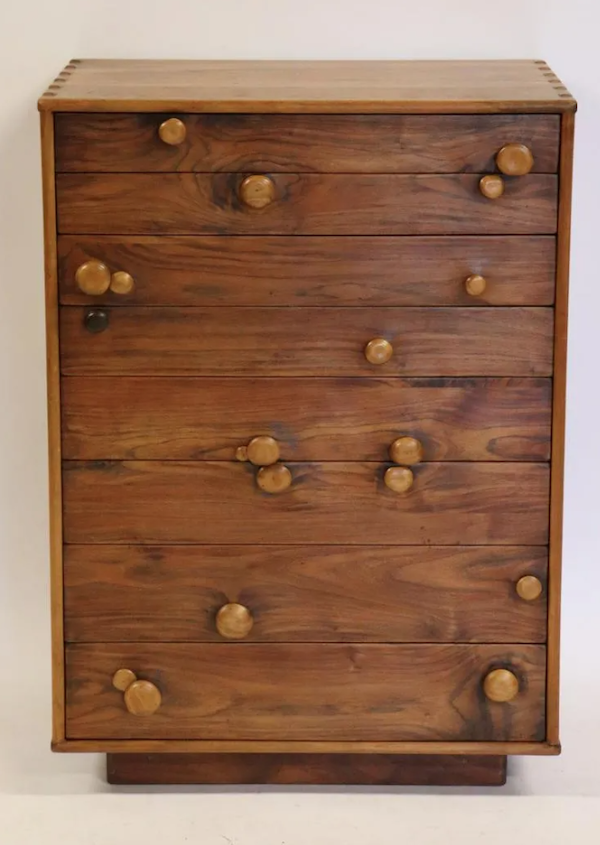 Circa-1970 Arthur Espenet Carpenter mushroom chest, $17,500