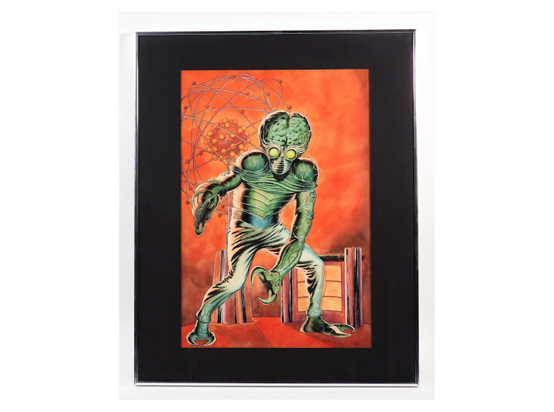Dave Cockrum’s circa-1974 original ink and watercolor box art for Aurora Plastics and the Metaluna Mutant model, from the 1955 film ‘This Island Earth,’ estimated at $7,000-$10,000