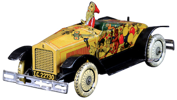 Clown train, Santa car toys roll to victory at Bertoia