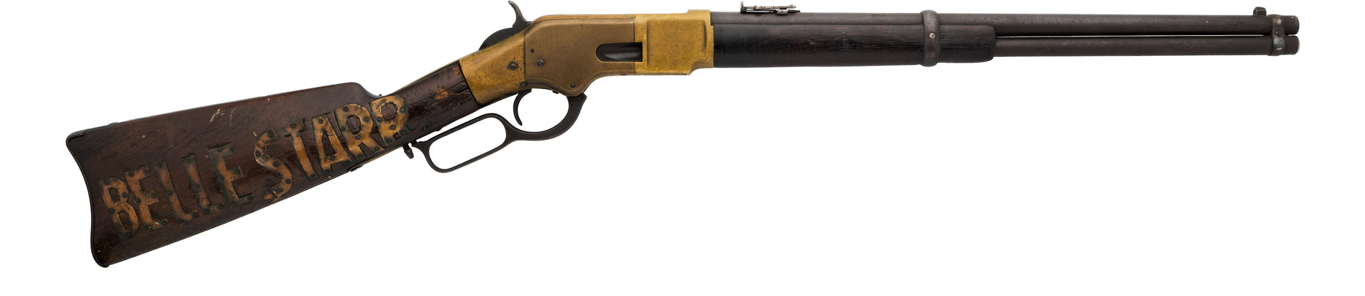 Winchester Model 1886 saddle ring carbine belonging to Belle Starr, estimated at $16,000-$24,000. Image courtesy of Heritage Auctions