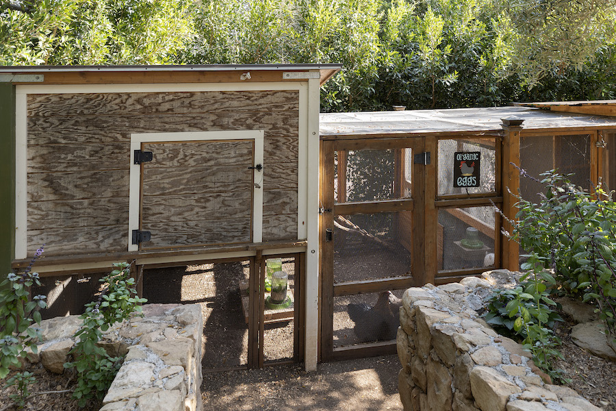 A chicken coop is among the amenities of the Mediterranean-style 13,599-square-foot mansion where the ‘Harry & Meghan’ Netflix documentary was shot. Courtesy of TopTenRealEstateDeals.com. Photos by Jim Bartsh