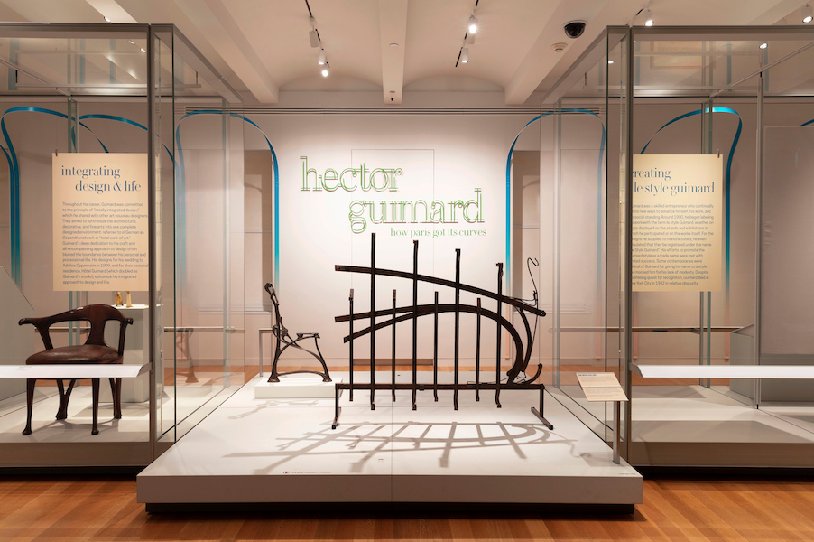 Installation photo of Hector Guimard: How Paris Got Its Curves. Photo: Matt Flynn © Smithsonian Institution