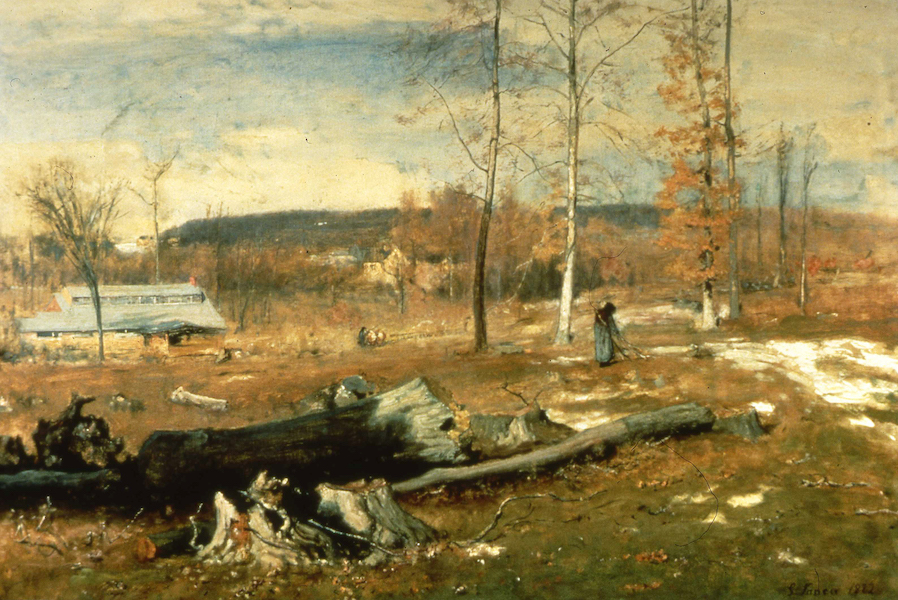 George Inness (1825-1894), ‘Winter Morning, Montclair,’ 1882 oil on canvas. Gift of Mrs. Arthur D. Whiteside, 1961.1 