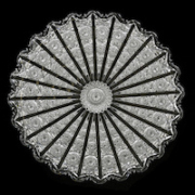 Round American Brilliant Cut Glass tray in the Hawkes Panel pattern, the finest example ever offered by Woody Auction, sold in the Nov. 12 auction for $115,500