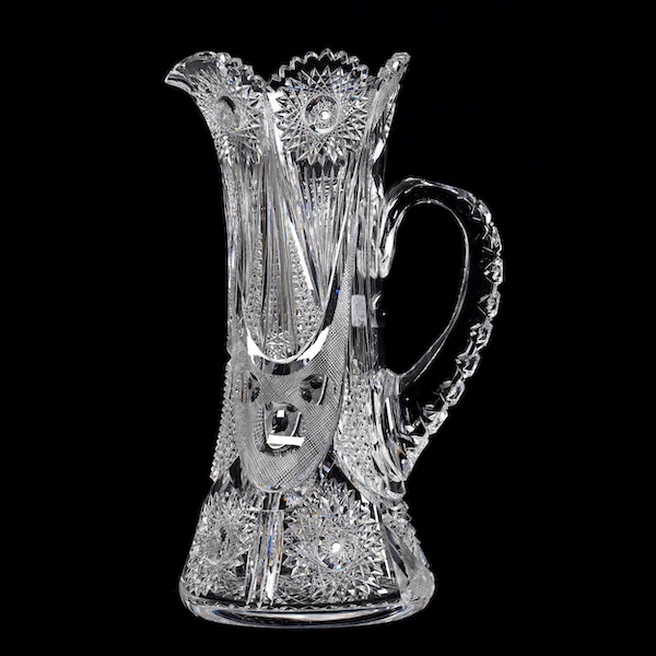 American Brilliant Cut Glass tankard in the Byzantine pattern by Meriden, sold in the Sept. 10 auction for $19,550
