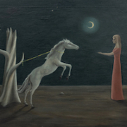 Gertrude Abercrombie, ‘Untitled (Woman with Tethered Horse and Moon),’ $437,500