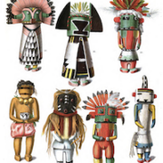 Pictured are drawings from an 1894 anthropological book on katchina or katsina figures, created by the native Pueblo people of the Southwestern United States, who regard them as spiritually important. On December 21, President Joe Biden signed the Safeguard Tribal Objects of Patrimony Act (aka the STOP Act) into law, which prohibits the export of sacred Native American items, among other notable measures. Image courtesy of LiveAuctioneers