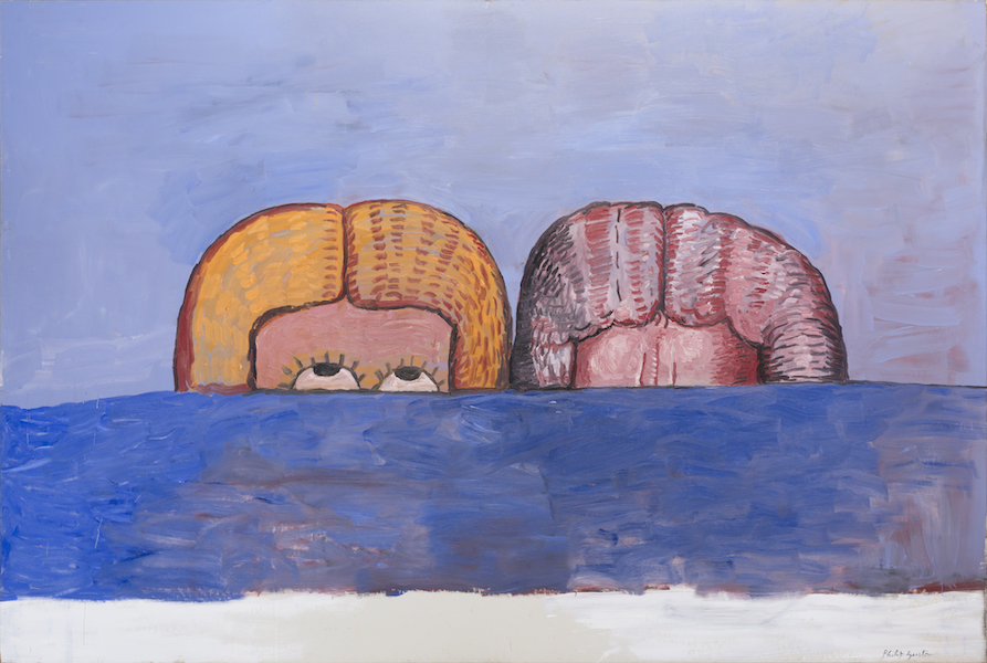 Philip Guston (American (born Canada), 1913–1980), ‘Both,’ 1976.Oil on canvas, 78 by 116in (198.1 by 294.6cm) Photograph by Keldon Polacco. © The estate of Philip Guston. The Metropolitan Museum of Art, promised gift of Musa Guston Mayer 