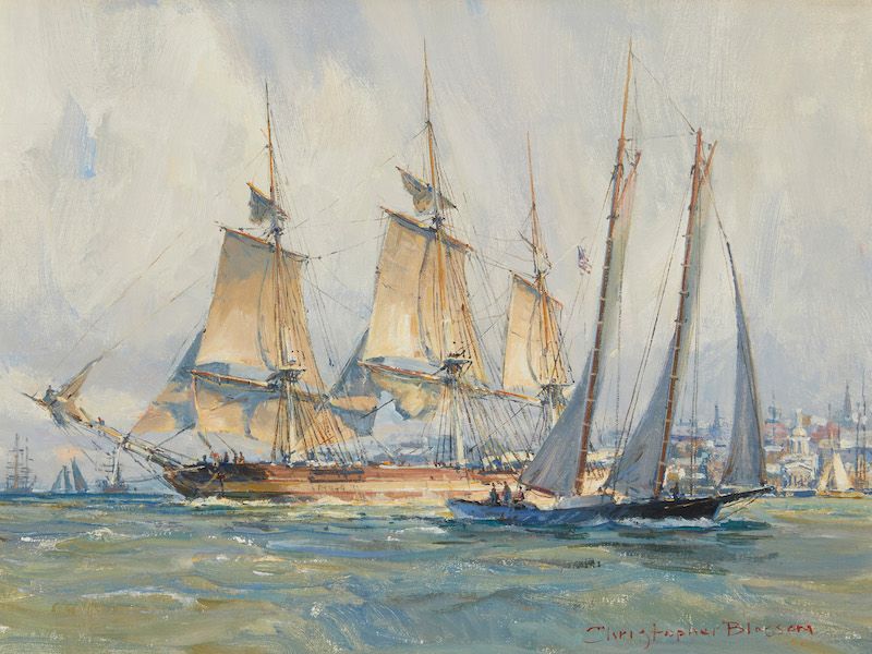 Christopher Blossom, ‘Winter Departure, New York Harbor,’ $11,875