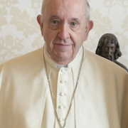 Pope Francis, photographed at the Apostolic Palace in the Vatican in December 2021. On December 16, the Vatican announced that the pope had decided to return three fragments of the Parthenon Sculptures, held for centuries by its museums, as an ecumenical gesture honoring the archbishop of Greece. Image courtesy of Wikimedia Commons, photo credit Quirinale.it.