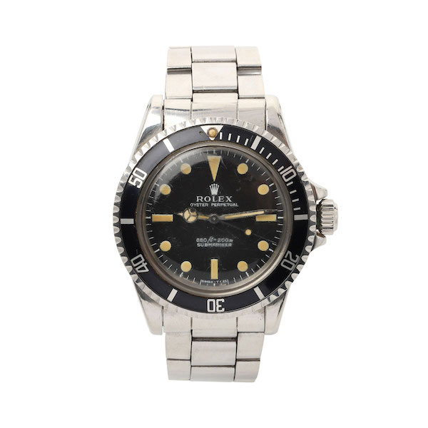 Circa-1971 Rolex Submariner, Ref. 5513, originally awarded as a prize for qualifying as the Canadian sailing participant in the 1972 Olympic games, CA$14,160